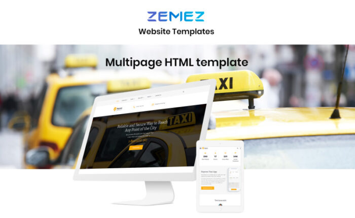 Express - Taxi Services Multipage HTML Website Template - Features Image 1