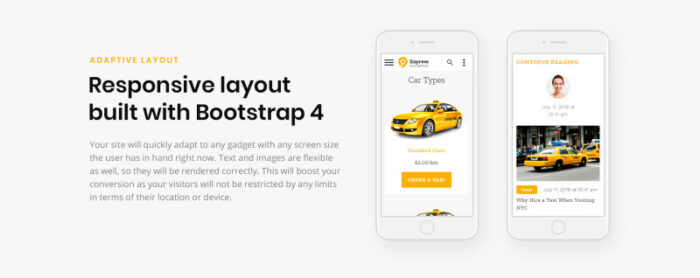 Express - Taxi Services Multipage HTML Website Template - Features Image 5