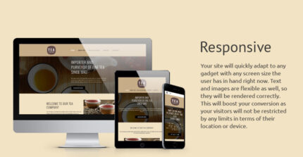 Tea Company Website Template - Features Image 1