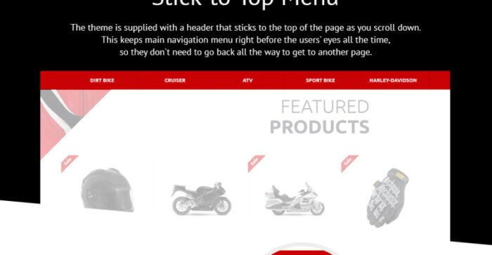 Motorcycle OpenCart Template - Features Image 8