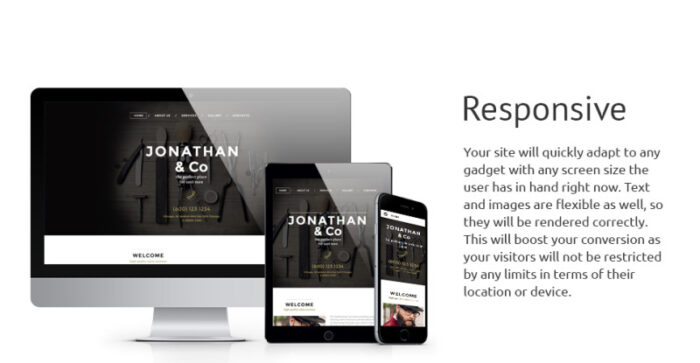 Hair Salon Responsive Website Template - Features Image 1