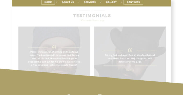 Hair Salon Responsive Website Template - Features Image 4