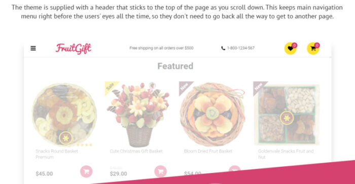 Fruit Gifts OpenCart Template - Features Image 9