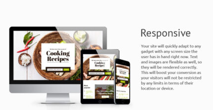 Cooking Responsive Landing Page Template - Features Image 1