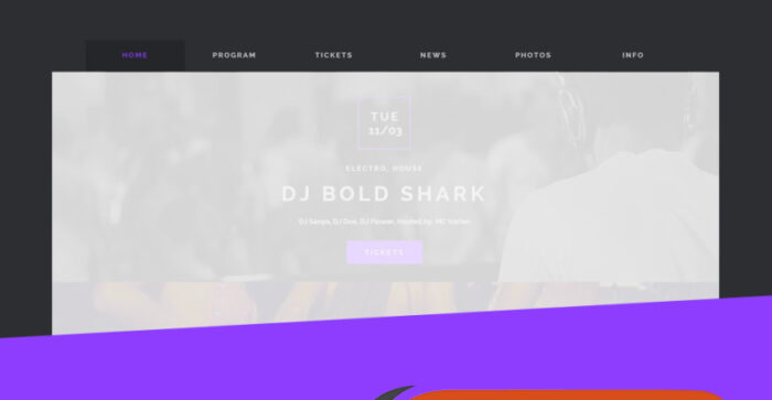 Night Club Responsive Website Template - Features Image 4