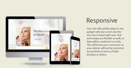 Elementary School Responsive Landing Page Template - Features Image 1