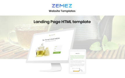 Tea Company - Drink Store Clean HTML Landing Page Template - Features Image 1