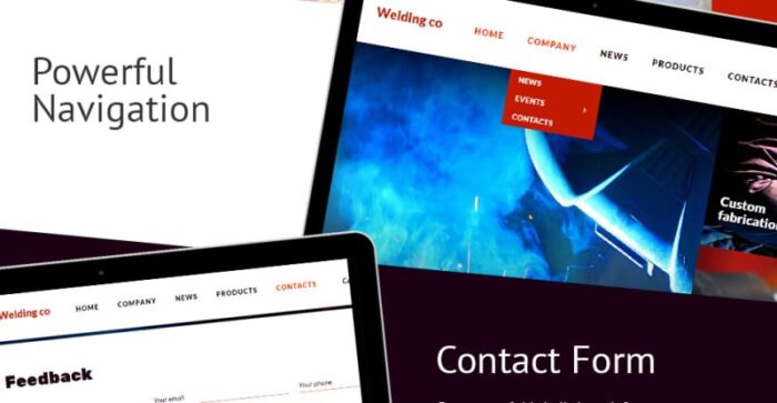 Welding Co Website Template - Features Image 3