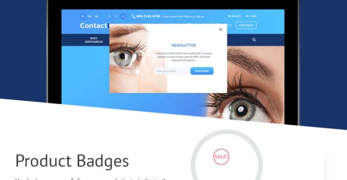 Contact Lens OpenCart Template - Features Image 7