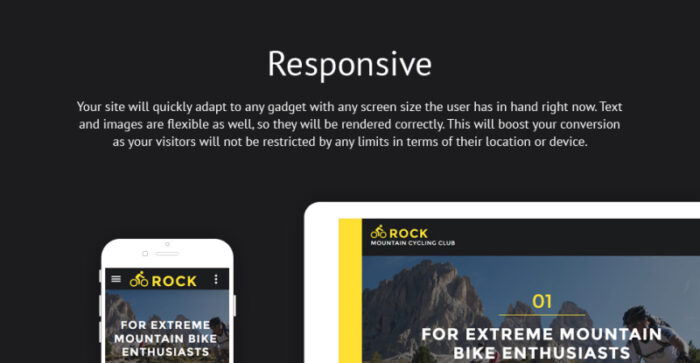 Rock - Mountain Cycling Club Responsive Website Template - Features Image 1