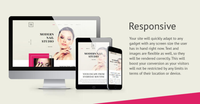 Nail Lepo Website Template - Features Image 1