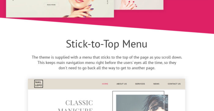 Nail Lepo Website Template - Features Image 3