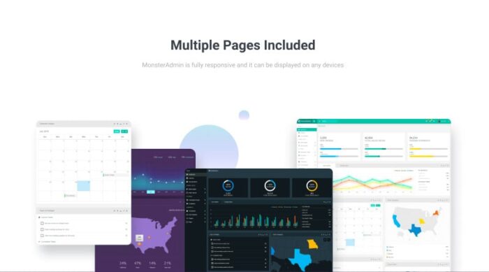 MonsterAdmin Bundle Dashboard Admin Template - Features Image 5