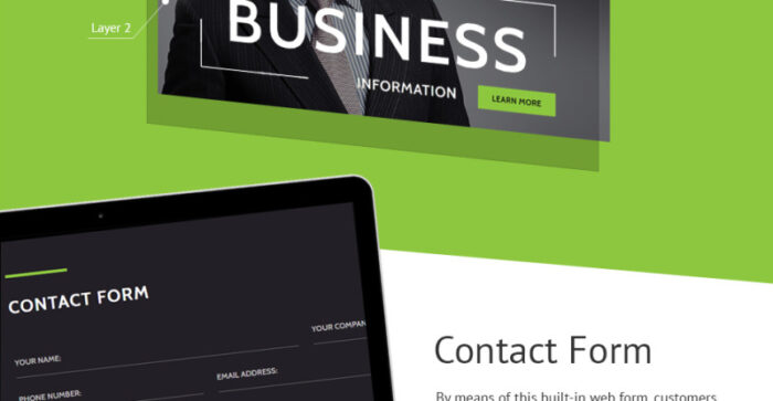 Business & Services Responsive Landing Page Template - Features Image 3