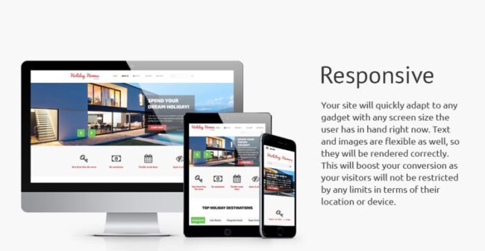 Holiday Homes for Rent Website Template - Features Image 1