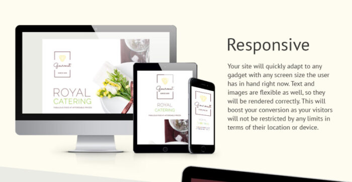 Gourmet Landing Page Template - Features Image 1