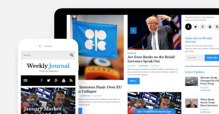 Financial News & Magazine WordPress Theme - Features Image 8