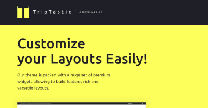TripTastic - Travel Blog WordPress Theme - Features Image 1