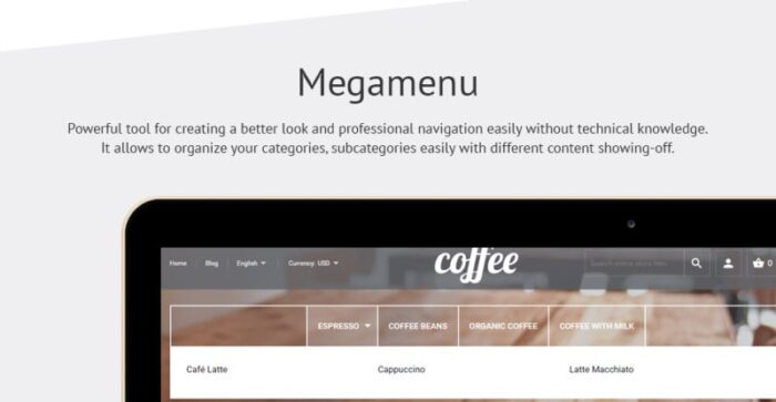 Coffee Shop Magento Theme - Features Image 5