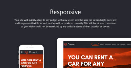 Carent - Car Rental Responsive Website Template - Features Image 1