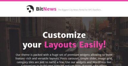 BitNews - Blog Magazine & News Portal WordPress Theme - Features Image 1