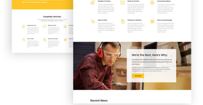 Woodsmaster - Carpenter & Handyman WordPress Theme - Features Image 9