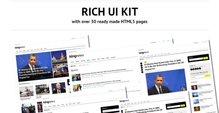 KingNews - News Portal Responsive Website Template - Features Image 3