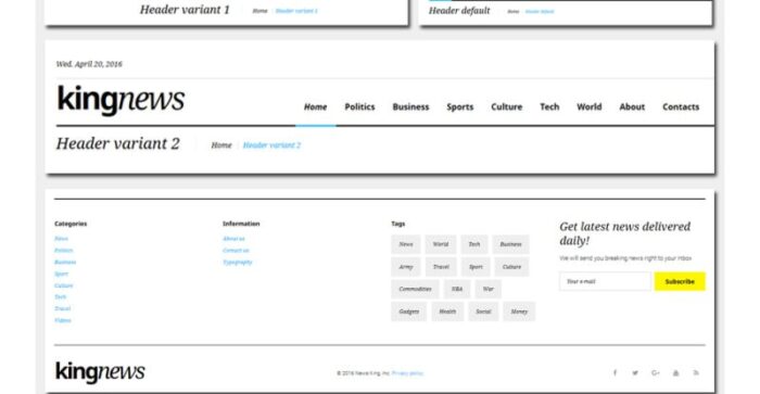 KingNews - News Portal Responsive Website Template - Features Image 5