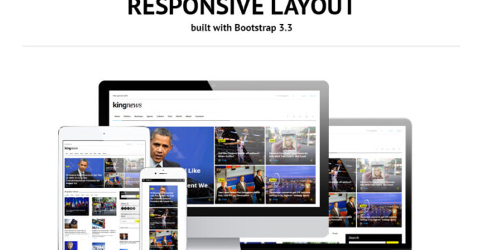 KingNews - News Portal Responsive Website Template - Features Image 11