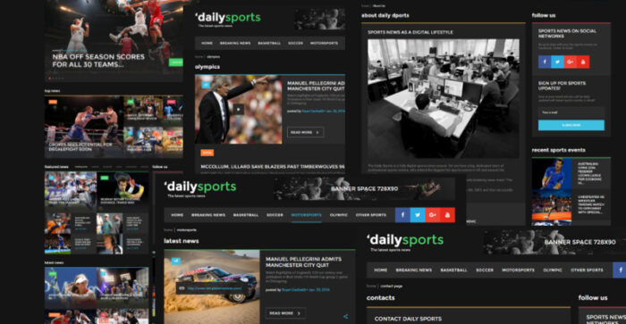 DailySports Website Template - Features Image 6