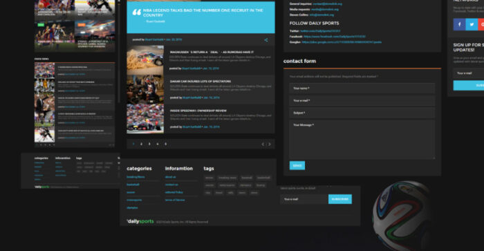 DailySports Website Template - Features Image 7