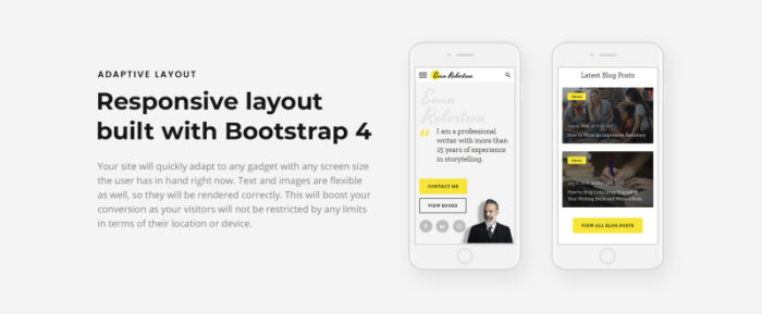 Evan Robertson - Personal Multipage Clean HTML Bootstrap Website Template - Features Image 7