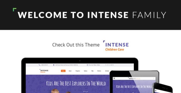 Intense Child Care Website Template - Features Image 1