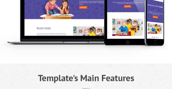 Intense Child Care Website Template - Features Image 2