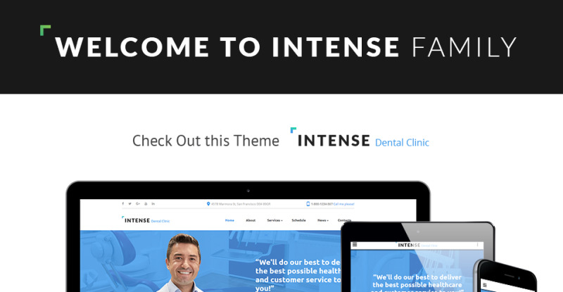 Intense Dental Clinic Website Template - Features Image 1