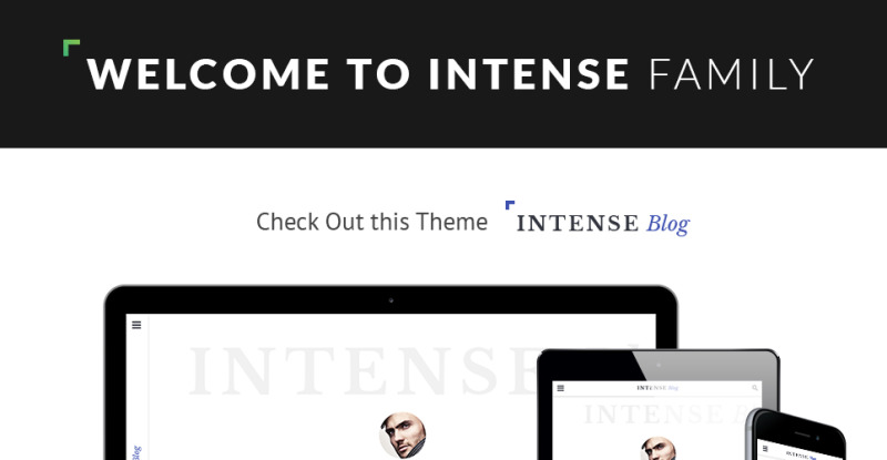 INTENSE Blog Website Template - Features Image 1