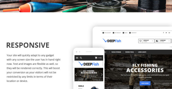 DeepFish Magento Theme - Features Image 2