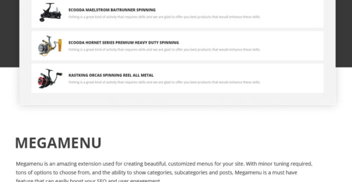 DeepFish Magento Theme - Features Image 4