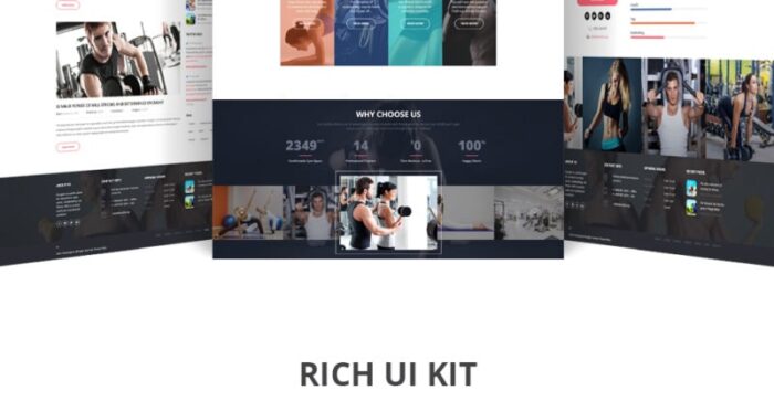 FitnessSport Website Template - Features Image 2