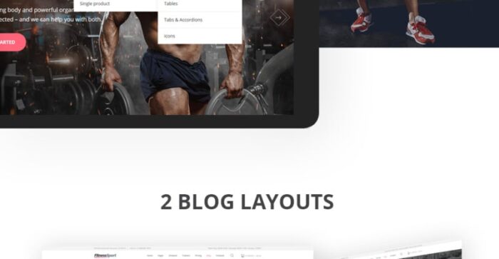 FitnessSport Website Template - Features Image 6