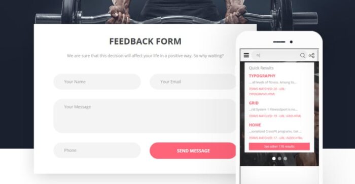 FitnessSport Website Template - Features Image 9