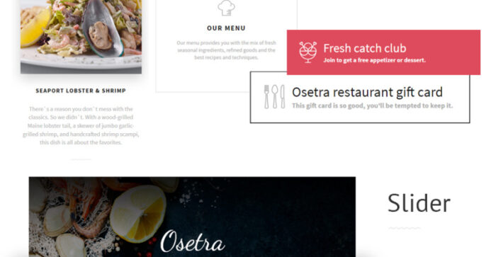 Seafood Restaurant Responsive Website Template - Features Image 4