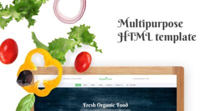 Organic Farm -  Food & Drink Multipage Creative HTML Bootstrap Website Template - Features Image 1