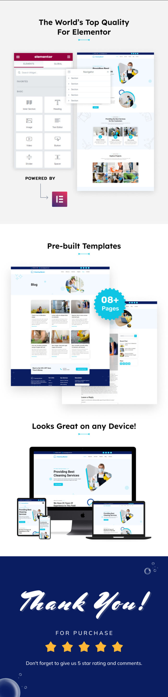Cleaning Master - Cleaning Service Elementor Template Kit - Features Image 2