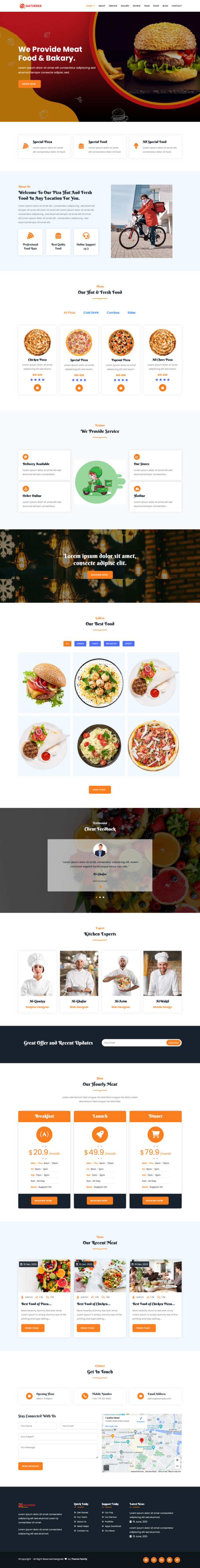 Gatherer - Food & Restaurants Landing Page Template - Features Image 1