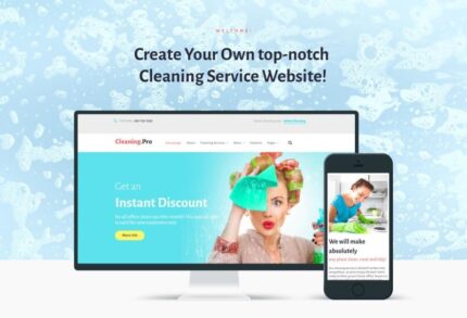 Cleaning & Maid Service Company WordPress Theme - Features Image 1