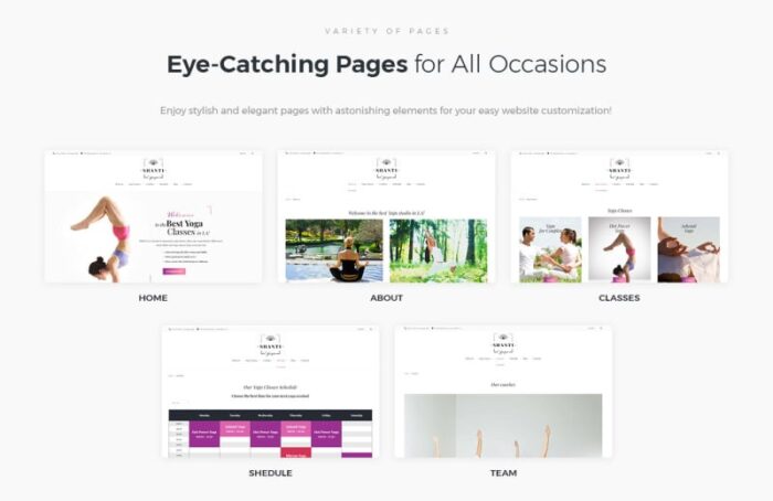 Shanti - Yoga Studio WordPress Theme - Features Image 2