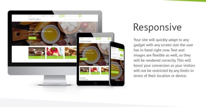 Tasty Dish OpenCart Template - Features Image 2