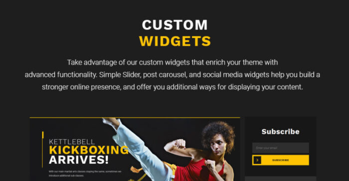 Sensei - Martial Arts WordPress Theme - Features Image 14