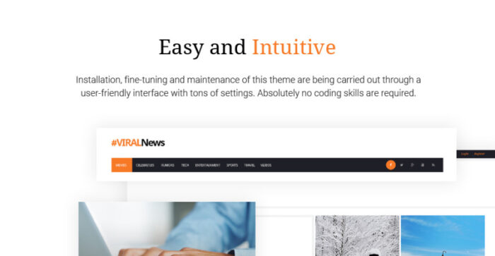 Viral News Portal & Magazine WordPress Theme - Features Image 1